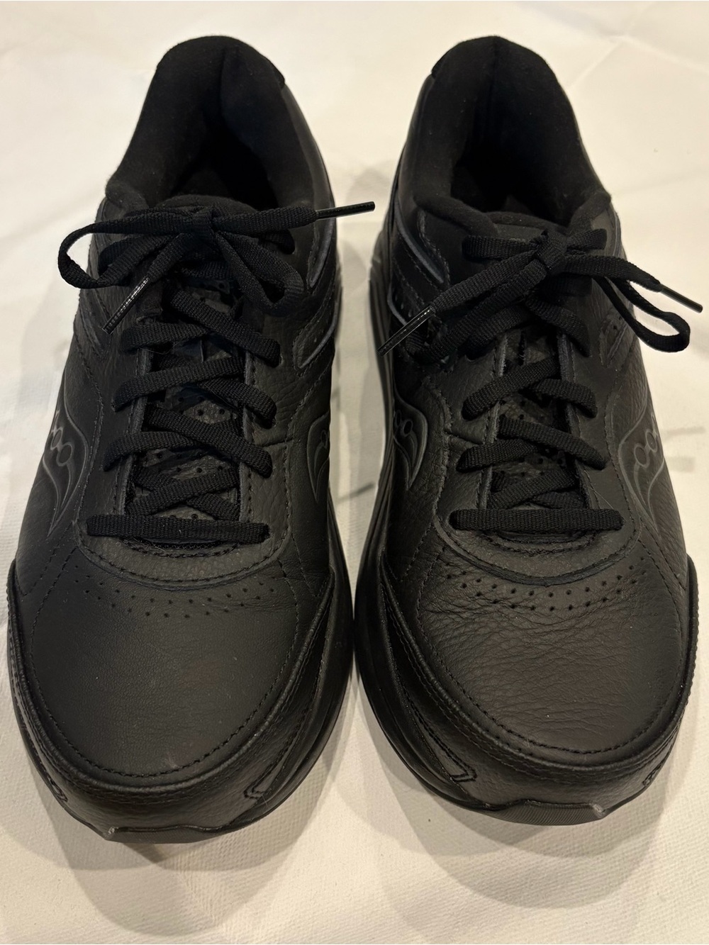 Women’s Saucony Echelon Walker 3 'Triple Black' Leather Size 9 New